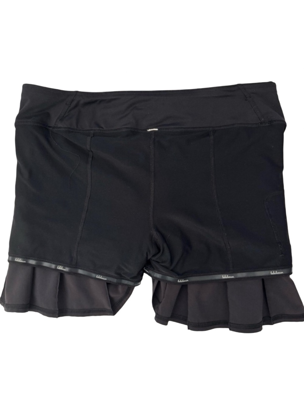 LULULEMON Black Pacesetter Skort Skirt Running Activewear Size 8 Tall - Picture 7 of 13